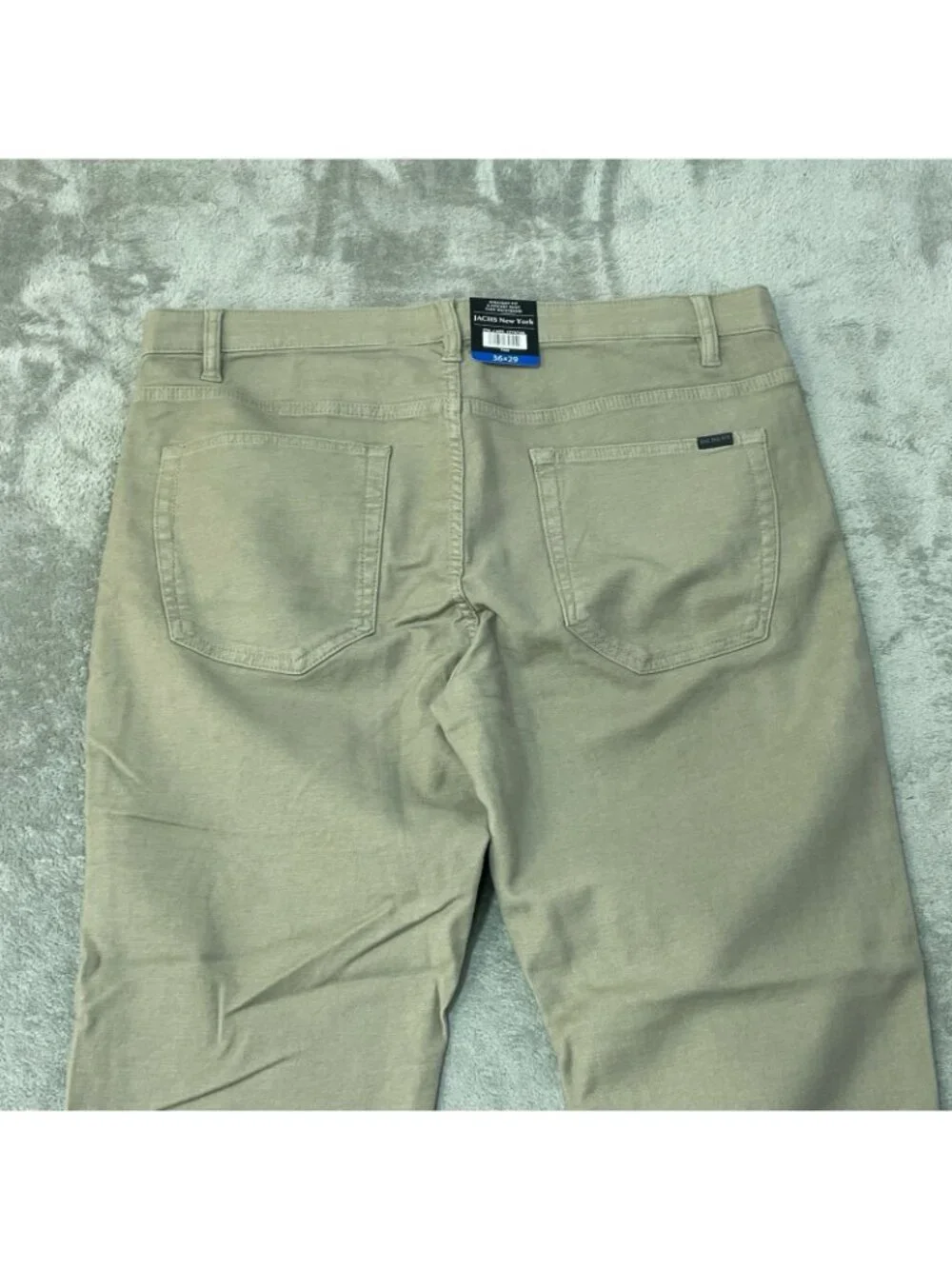 NWT Jachs NY 5-Pocket Men's 36x29 Tan Straight Fit Pants Stretch Fabric